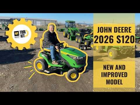 John Deere 2026 S120 Lawn Tractor | 42" Deck, 22HP Engine & New LED Headlights