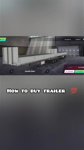 How to buy Trailer in toe3💯💯 #toe3 #truckersofeurope3 #trucksimulator #respect #tutorial