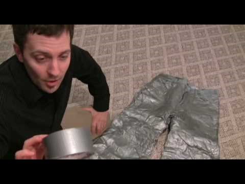 HOW TO MAKE A DUCT TAPE SUIT! Part 1: Pants are important!