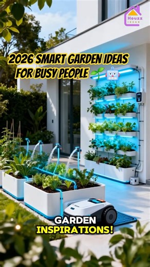 2026 Smart Garden Ideas for Busy People 🌱🤖 Low Maintenance & Modern!