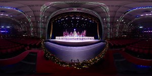 145K views · 272 reactions | 360 VIDEO: On-stage for the finale of the Rockettes performance at this year’s Christmas Spectacular. There’s no better seat for this show! Use your finger or mouse to move around and check out the entire theater as it’s lit up by 100 dancing lights – flown by drones – and digitally-projected Christmas trees. Go behind the scenes: https://nbcnews.to/2PnPdx8 | NBC Nightly News with Tom Llamas | Facebook