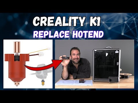 How to replace the Creality K1 Hotend. Install the newest version. AKA: "Ceramic Heating Block Kit"