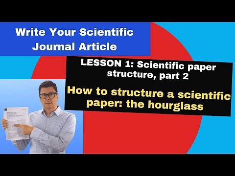 How to structure a scientific paper: the hourglass