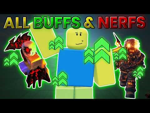 ALL NEW BUFFS AND NERFS | Forsaken Update 4.0.0