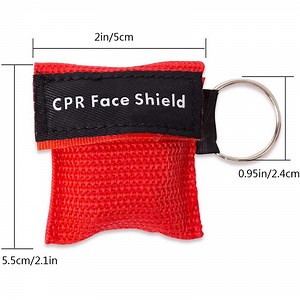 [Hot Item] Economic Surgical CPR Breathing Mask Disposable First Aid Face Shield with One Way Valve