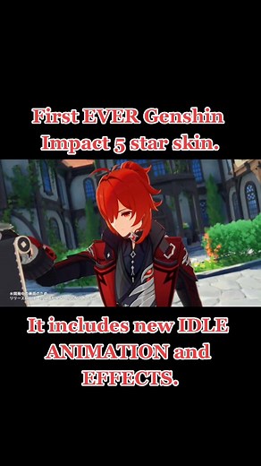 New Diluc Skin in Genshin Impact: Idle Animation & Effects