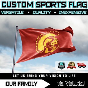 Custom Sports Team Spirit Flag: Personalized Game Day Banner for Tailgating & Fan Displays - Etsy