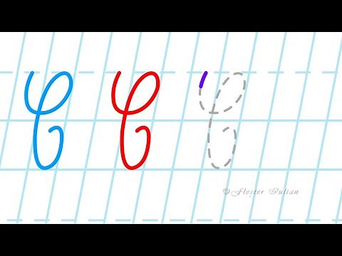 Litera C mare de mână - exercițiu