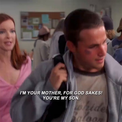 In a pivotal Desperate Housewives scene, Bree Van de Kamp abandons her son Andrew at a gas station after he comes out as gay 🏳️‍🌈, believing she can't love him anymore. Months later, she sees him on TV—homeless and telling a heartbreaking story of his abandonment. Desperate, she finds him at a soup kitchen, but Andrew rejects her apology, saying, "You dumped your son at a gas station 7 months ago. I'm somebody else now". His pain is raw, and her regret is complete. This is one of the most powe