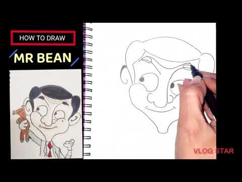 How to Draw Mr Bean 😍 Easy Cartoon Drawing