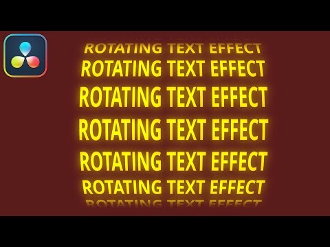 SIMPLE Rotating Text Effect in DaVinci Resolve Fusion that You Can Easily Create TODAY!!