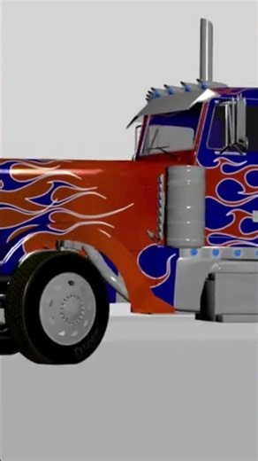 Optimus animation with new truck model [blender] #transformers #movie