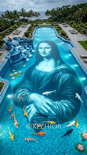 Building an & STRETCHED MONA LISA Shaped Luxury Pool #construction #timelapse #luxury #monalisa