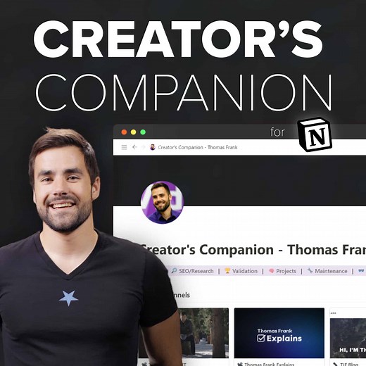 Notion Tracker Template for YouTubers and Content Creators