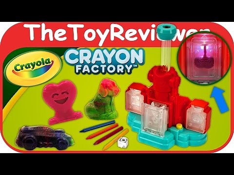 Crayola Crayon Factory 2016 Melting Melt N Mold Unboxing Toy Review by TheToyReviewer