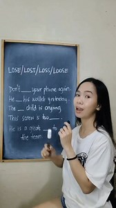 2.8M views · 69K reactions | Lose/lost/loss/loose #englishclass #grammarlesson #grammartips #examreview #englishvocab | Winma Carvajal | Facebook