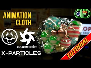 Cloth animation X-Particles 4.0 and Octane Render | Cinema 4D