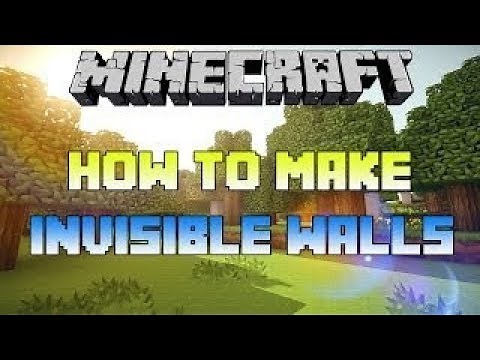 Minecraft: How to make an invisible wall in minecraft no mods or command blocks!