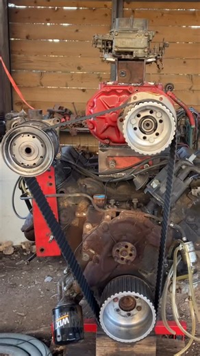 Mark on Instagram: "Built to blast, not last. Scrap supercharging the 472. Mocking up headers, tensioner, and channel scrap dual carb mount."