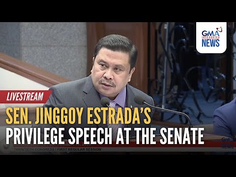 LIVE - Sen. Jinggoy Estrada's privilege speech at the Senate Session | GMA Integrated News