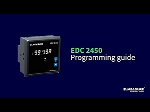 How to program EDC 2450 | DC Energy Meter | Elmeasure