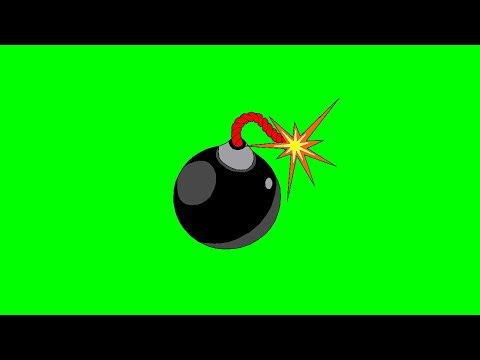 Bomb Green Screen Video | animationgifs | Bomb Explosion in Green Screen