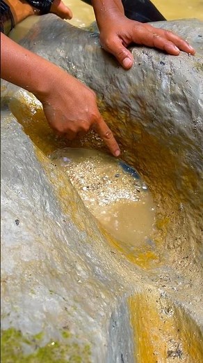 The process of finding gold | finding gold in bedrock fragments | finding gold nuggets worth $2500