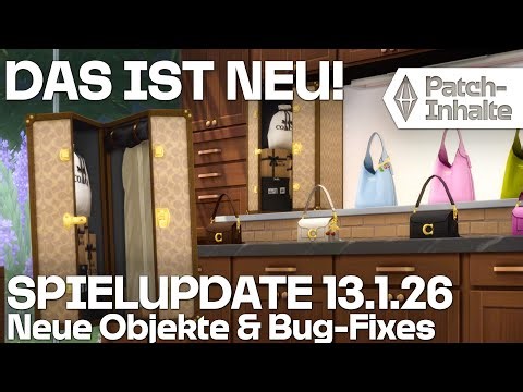 Kostenlose COACH-Objekte! 👀 🔴 + Bugs behoben | Die Sims 4 kostenloses Spielupdate 13.1.26