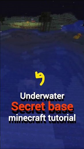 Underwater secret base minecraft tutorial#SorenaCraft#shorts#Minecraft