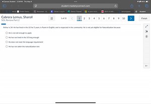 Canvas Student 2:39 PM Thu May 8 66 \% student.masteryconnect.c... | Filo
