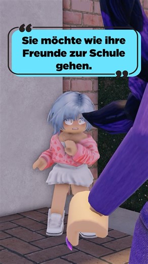 She wants to go to school like her friends. #robloxgermany #roblox #german