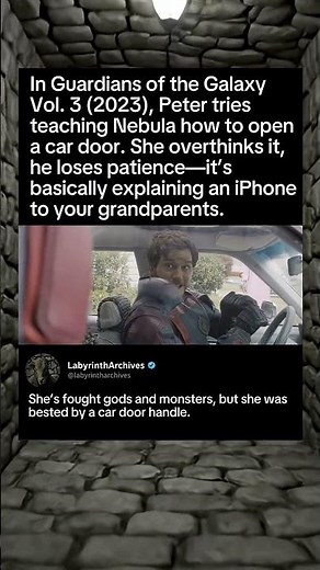 Nebula vs Car Door! 🚗 #gardiansofthegalaxy #marvel #memes