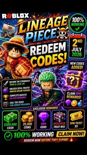 ALL NEW Lineage Piece Codes | Roblox Lineage Piece Redeem Codes