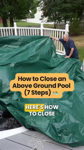 How to Close an Above Ground Pool (7 Steps) 🏊 | above ground pool