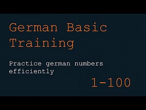 Practice German 🇩🇪 numbers from 1-100 (Listening)