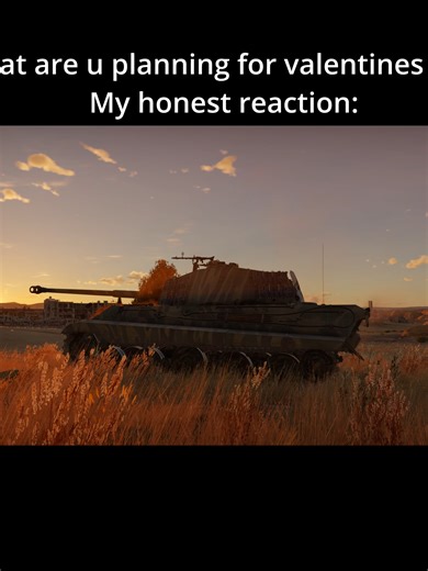 Plans for Valentine's day? Tiger II for me bby. #warthunder #tigertank #kingtiger #thesnail #valentinesday #sadtimes