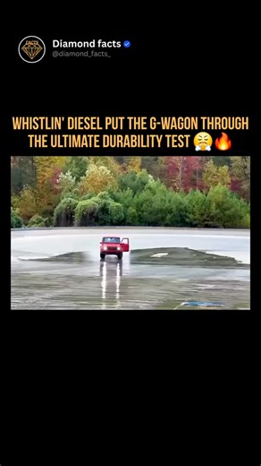 Diamond facts on Instagram: "WhistlinDiesel didn’t test the G-Wagon, he tried to push it to its absolute limits 💀🔥 The Mercedes-AMG G63 was engineered with an overbuilt philosophy, body-on-frame construction, triple locking differentials, and components originally designed for military and extreme-terrain use. WhistlinDiesel removes simulations, labs, and controlled variables, replacing them with raw abuse, water, impact, debris, and sustained punishment. No safety margins. No resets. Just phy