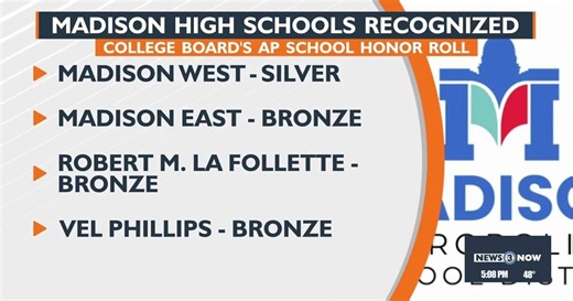 Madison High Schools recognized