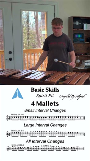 how @spiritdrumcorps teaches interval control with 4 mallets?!? packet compiled by Andy Filipiak!
