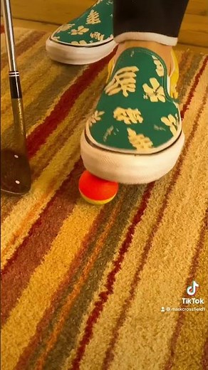 Indoor Golf Chipping Practice