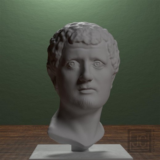 Portrait Head of a Man Texas Portrait Head, Museum Sculpture Replica, Classical Shelf Decor by JCSFY - Etsy UK