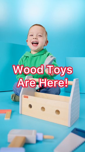 30K views · 35 reactions | Introducing Fisher-Price Wood! Fun, high-quality wood toys for every kid, starting at 6 months! ❤️ | Fisher-Price | Facebook