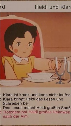 HEIDI, Heidi und Klara, Zeichentrickserie/Kinderfilm 1974