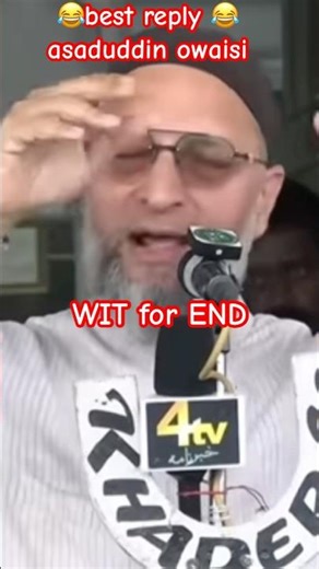 best reply asaduddin owaisi😂#gajal #filistin #iran #shorts