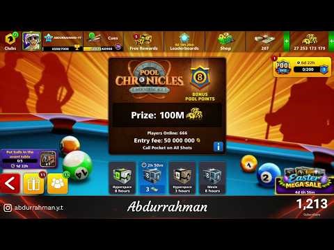 🔴 LIVE ⏲️ Pool Chronicles 100M Table 🎱 8 Ball Pool