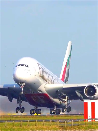 Emirates Airbus A380 take off And Landing #fyp #viral #takeoff #Landing #Emirates #A380 #aviation #Aviationworld