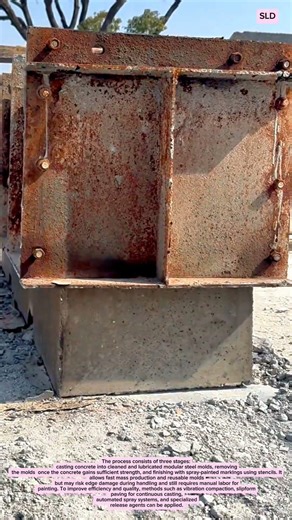 Precast Concrete Barrier Production Process