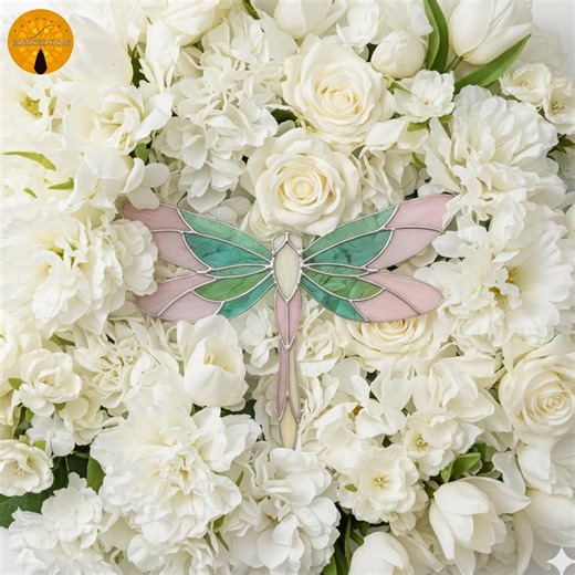 BBT 13 Dragonfly Stained Glass Pattern, Pastel Suncatcher Design, Digital Download - Etsy