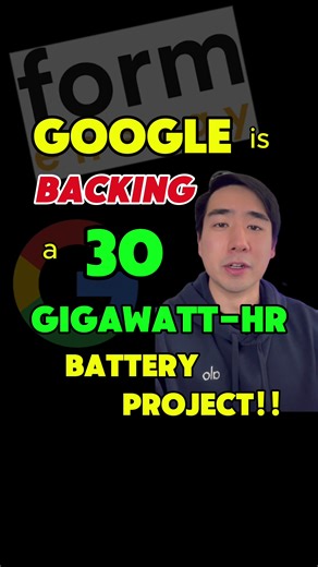 ‼️GOOGLE is Backing the BIGGEST BATTERY PROJECT in the world! 🔋 Capacity of 30 GIGAWATT HOURS, and can run nonstop for 100 hours. This shows the industry trend towards longer duration batteries… #energy #powergrid #thegridreport #gridstorage #google