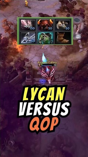 6 HP Lycan versus Queen of Pain - Dota 2 Gameplay #dota #dota2 #дота #дота2